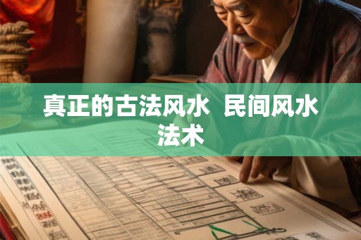 真正的古法风水  民间风水法术