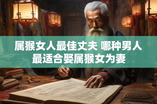 属猴女人最佳丈夫 哪种男人最适合娶属猴女为妻