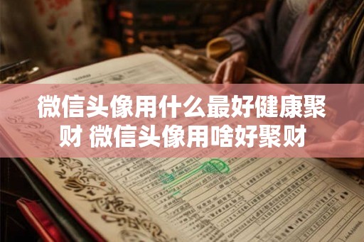 微信头像用什么最好健康聚财 微信头像用啥好聚财