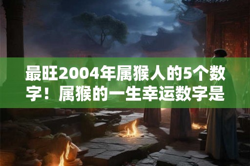 最旺2004年属猴人的5个数字！属猴的一生幸运数字是几