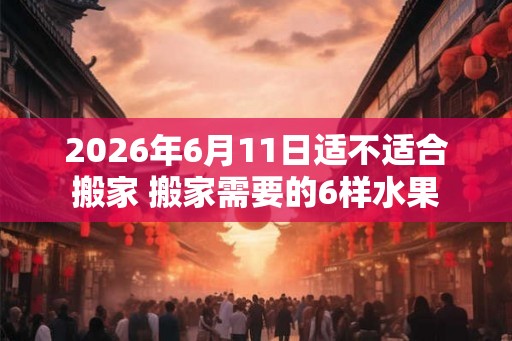 2026年6月11日适不适合搬家 搬家需要的6样水果 2026年6月11日适不适合搬家 搬家需要的6样水果