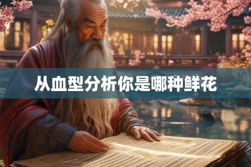 从血型分析你是哪种鲜花 从血型分析你是哪种鲜花