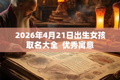 2026年4月21日出生女孩取名大全  优秀寓意