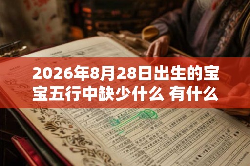 2026年8月28日出生的宝宝五行中缺少什么 有什么影响