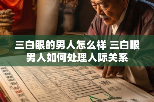 三白眼的男人怎么样 三白眼男人如何处理人际关系