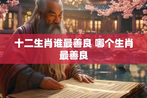 十二生肖谁最善良 哪个生肖最善良 十二生肖谁最善良 哪个生肖最善良