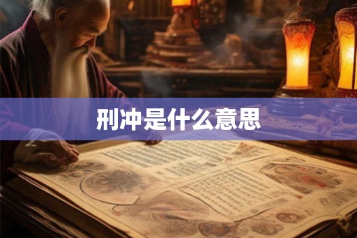 刑冲是什么意思