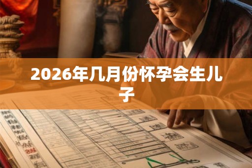 2026年几月份怀孕会生儿子