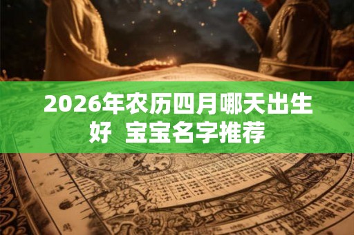 2026年农历四月哪天出生好  宝宝名字推荐