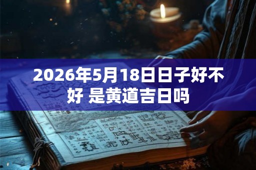 2026年5月18日日子好不好 是黄道吉日吗 2026年5月18日日子好不好 是黄道吉日吗