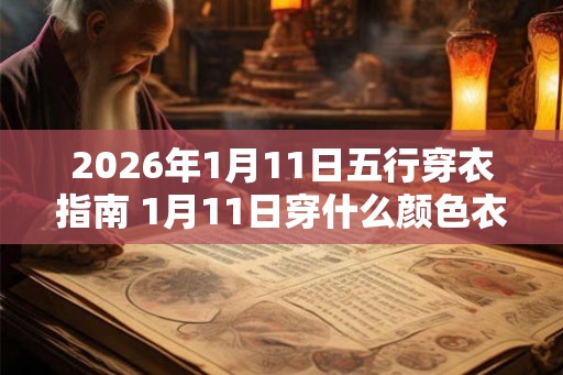 2026年1月11日五行穿衣指南 1月11日穿什么颜色衣服