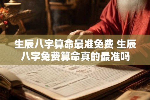 生辰八字算命最准免费 生辰八字免费算命真的最准吗 生辰八字算命最准免费 生辰八字免费算命真的最准吗