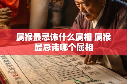 属猴最忌讳什么属相 属猴最忌讳哪个属相