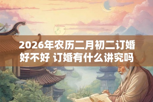 2026年农历二月初二订婚好不好 订婚有什么讲究吗