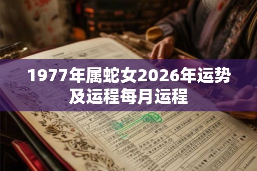 1977年属蛇女2026年运势及运程每月运程