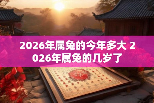 2026年属兔的今年多大 2026年属兔的几岁了