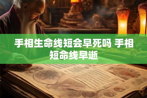 手相生命线短会早死吗 手相短命线早逝