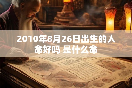 2010年8月26日出生的人命好吗 是什么命