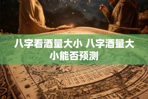 八字看酒量大小 八字酒量大小能否预测