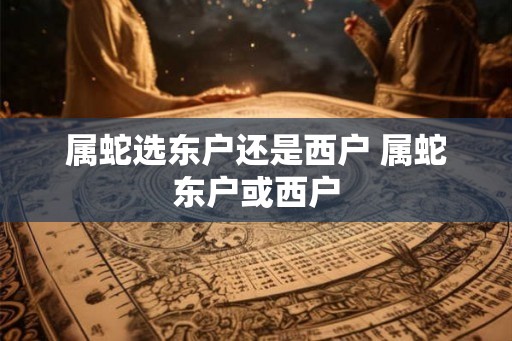 属蛇选东户还是西户 属蛇东户或西户