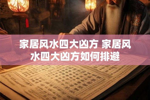 家居风水四大凶方 家居风水四大凶方如何排避