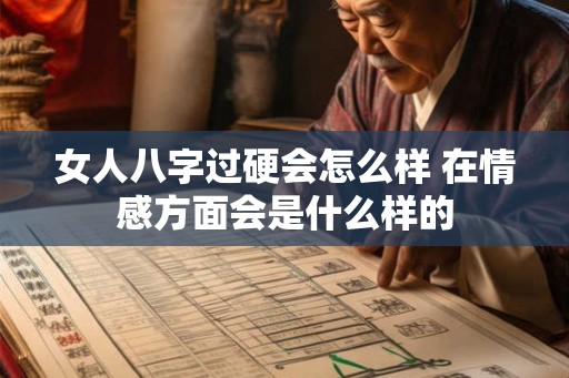 女人八字过硬会怎么样 在情感方面会是什么样的