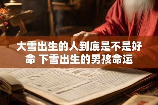 大雪出生的人到底是不是好命 下雪出生的男孩命运