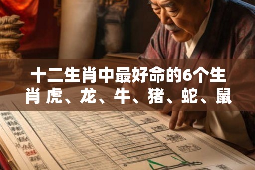 十二生肖中最好命的6个生肖 虎、龙、牛、猪、蛇、鼠 十二生肖中最好命的6个生肖 虎、龙、牛、猪、蛇、鼠