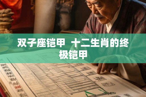 双子座铠甲  十二生肖的终极铠甲
