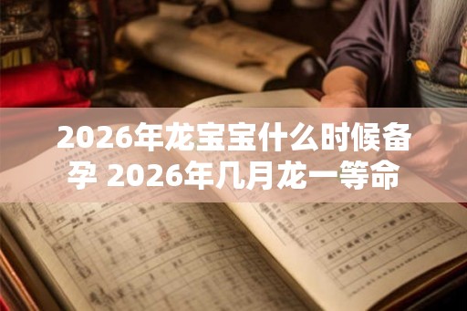 2026年龙宝宝什么时候备孕 2026年几月龙一等命