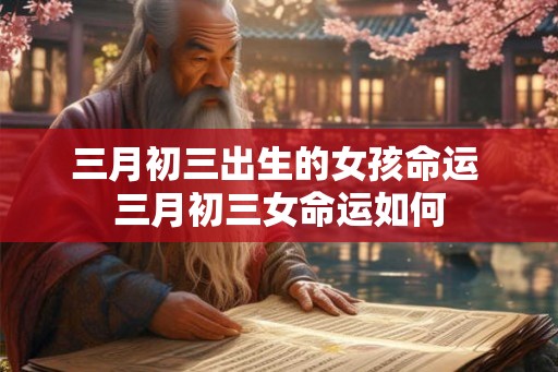 三月初三出生的女孩命运 三月初三女命运如何 三月初三出生的女孩命运 三月初三女命运如何