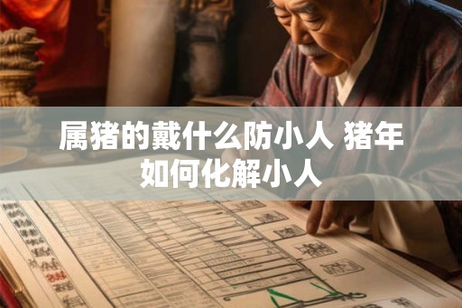属猪的戴什么防小人 猪年如何化解小人