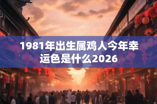 1981年出生属鸡人今年幸运色是什么2026
