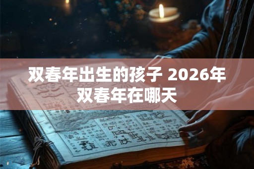 双春年出生的孩子 2026年双春年在哪天