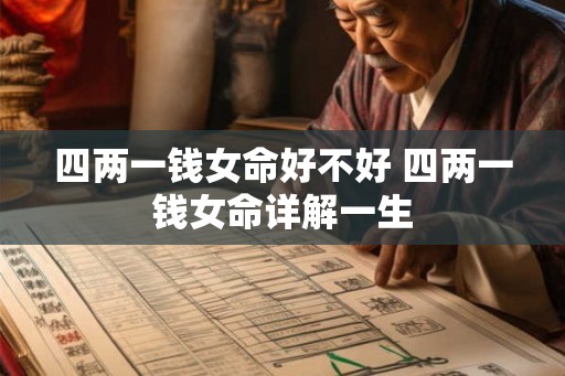 四两一钱女命好不好 四两一钱女命详解一生