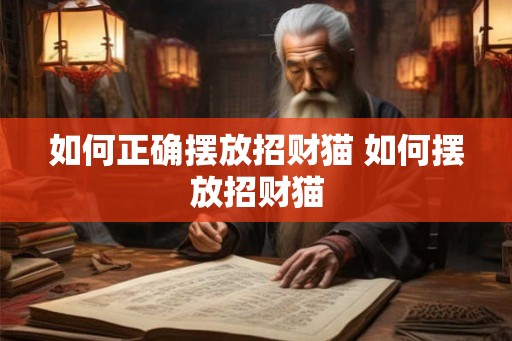 如何正确摆放招财猫 如何摆放招财猫