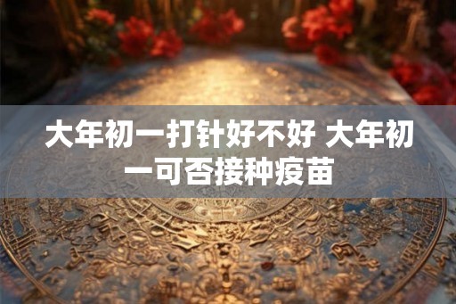 大年初一打针好不好 大年初一可否接种疫苗 大年初一打针好不好 大年初一可否接种疫苗