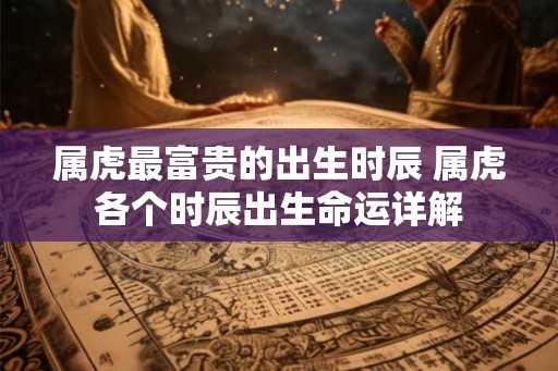 属虎最富贵的出生时辰 属虎各个时辰出生命运详解 属虎最富贵的出生时辰 属虎各个时辰出生命运详解