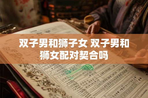 双子男和狮子女 双子男和狮女配对契合吗