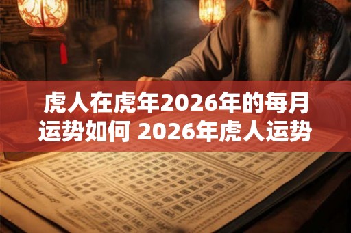 虎人在虎年2026年的每月运势如何 2026年虎人运势如何
