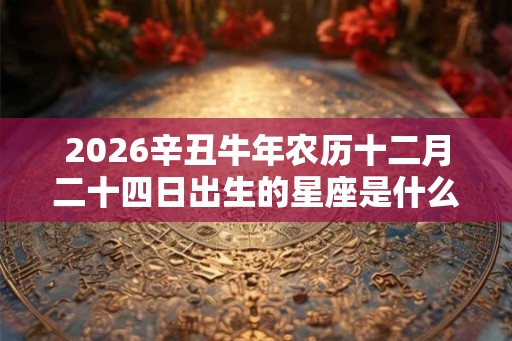 2026辛丑牛年农历十二月二十四日出生的星座是什么