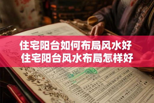 住宅阳台如何布局风水好 住宅阳台风水布局怎样好