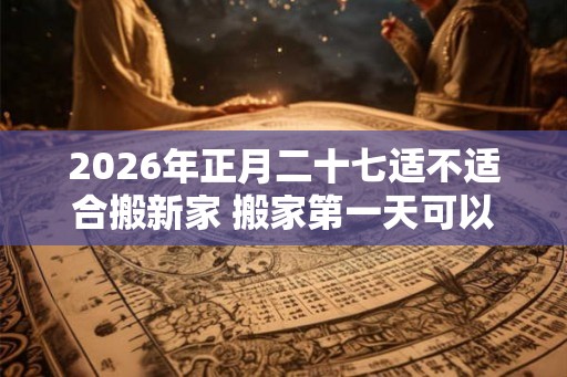 2026年正月二十七适不适合搬新家 搬家第一天可以扫地吗