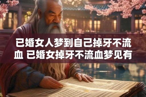 已婚女人梦到自己掉牙不流血 已婚女掉牙不流血梦见有什么含义