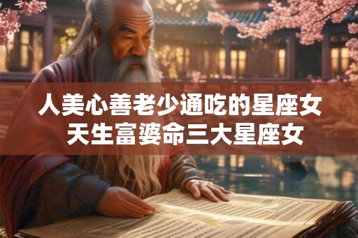 人美心善老少通吃的星座女  天生富婆命三大星座女