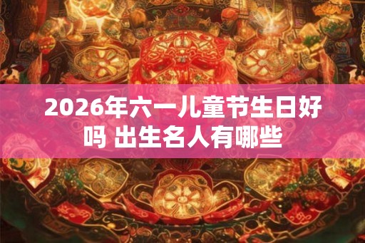 2026年六一儿童节生日好吗 出生名人有哪些