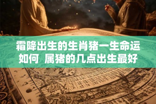 霜降出生的生肖猪一生命运如何  属猪的几点出生最好命