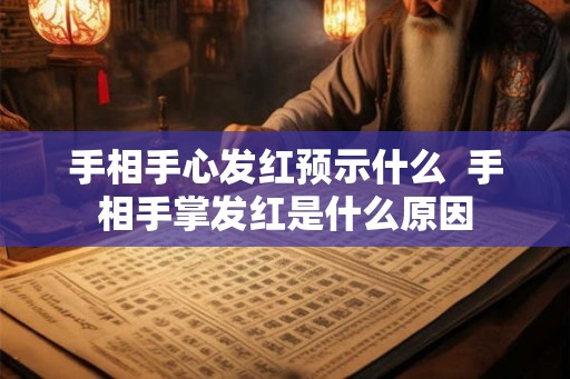 手相手心发红预示什么 手相手掌发红是什么原因 手相手心发红预示什么 手相手掌发红是什么原因