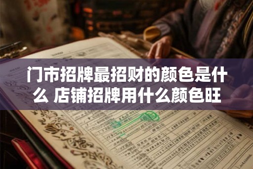 门市招牌最招财的颜色是什么 店铺招牌用什么颜色旺财