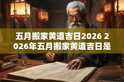 五月搬家黄道吉日2026 2026年五月搬家黄道吉日是哪天